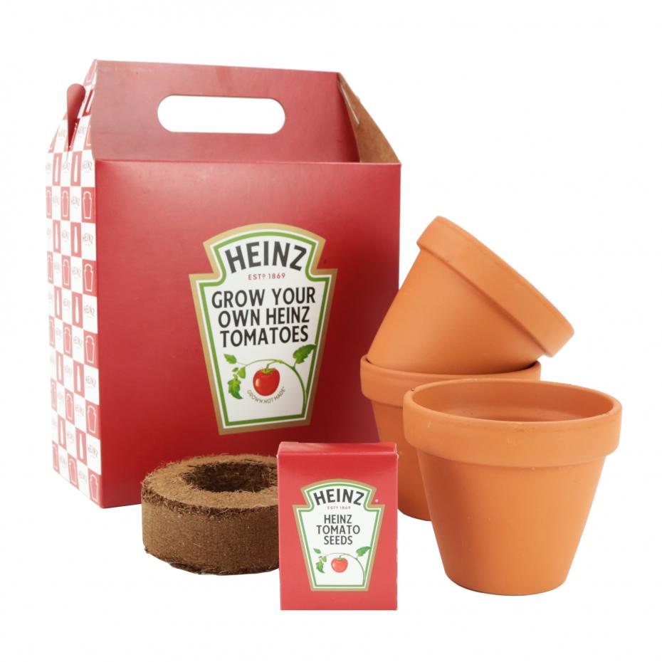 Heinz grow your own tomatoes kit (contents beside box)